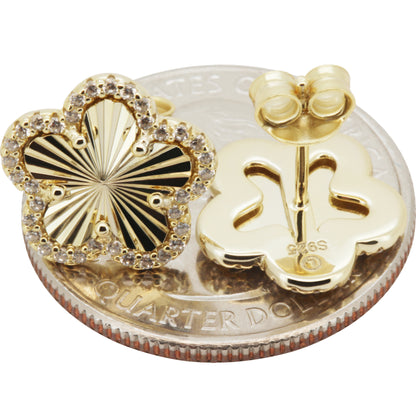 12mm Floral Cluster Studs