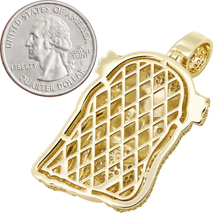 Marquise Crown Jesus Piece Pendant