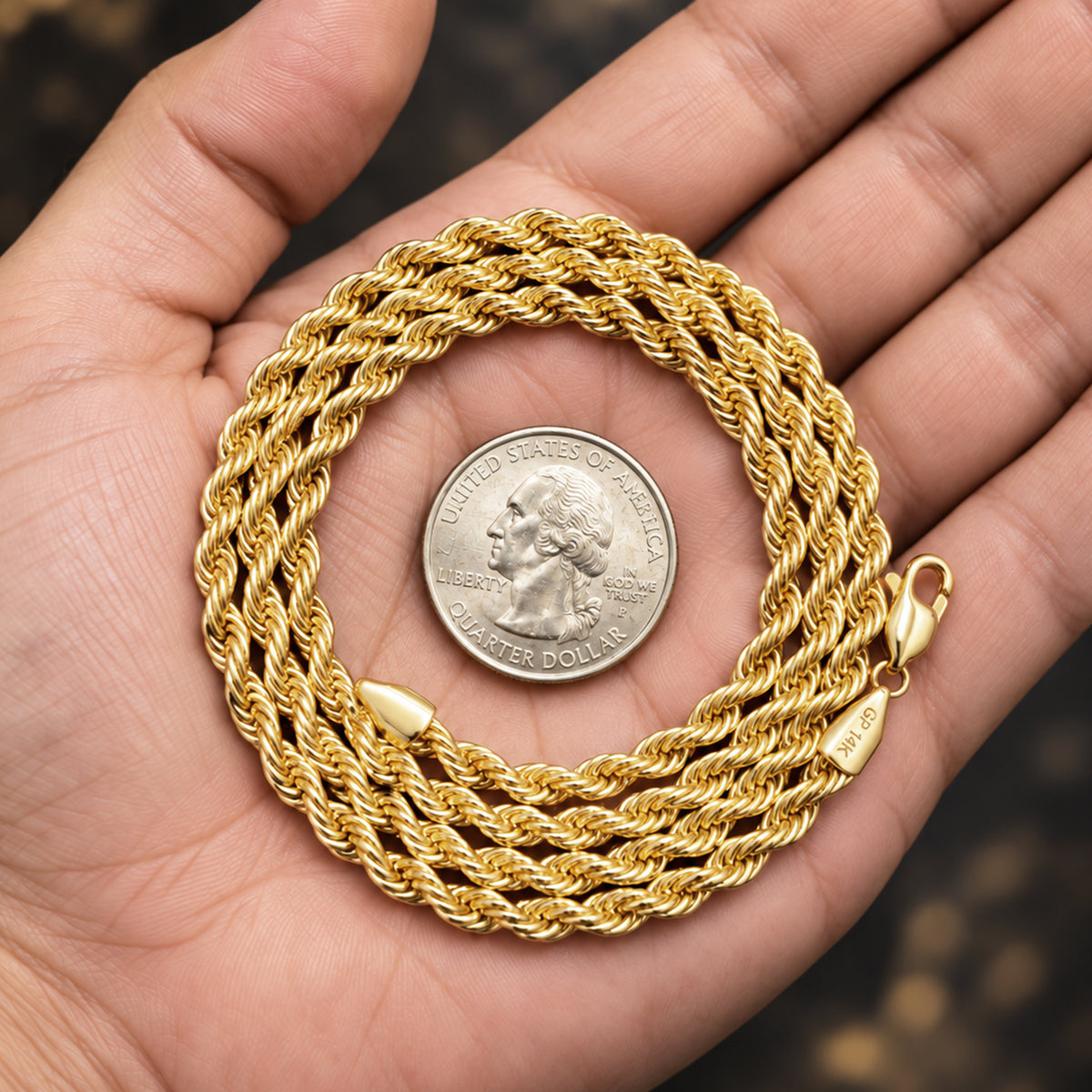 4mm Rope Chain 18"