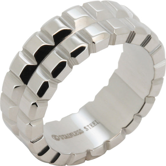 8mm Watch Link Band Ring Size 8