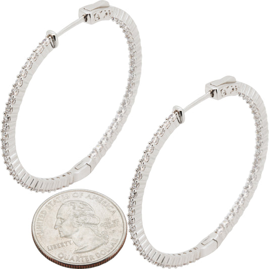 2mm x 45 mm Pavé Hoops