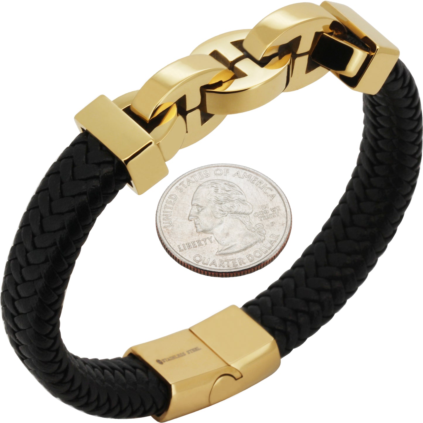 14mm Mariner Leather Bracelet 8”