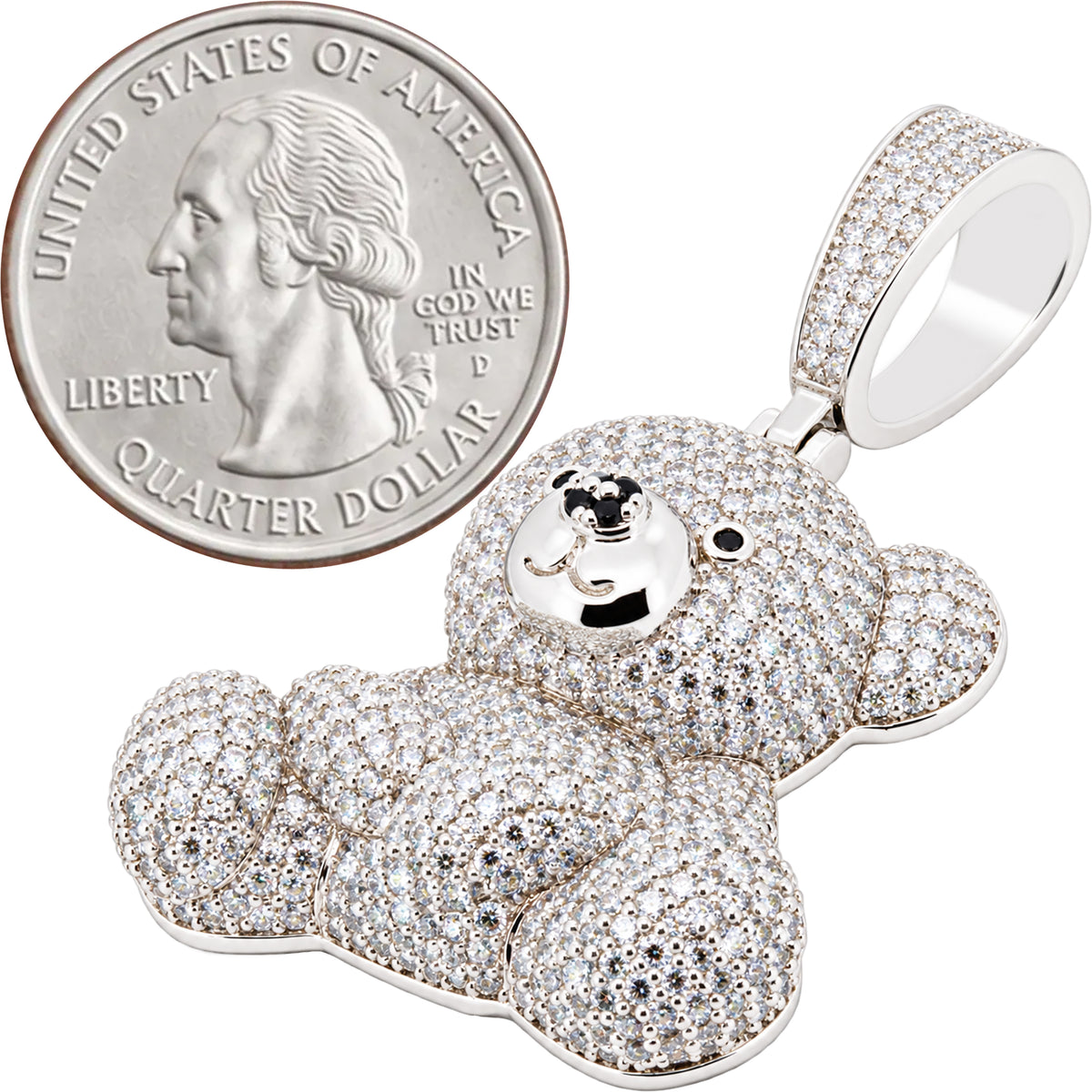 Pavé Teddy Bear Pendant