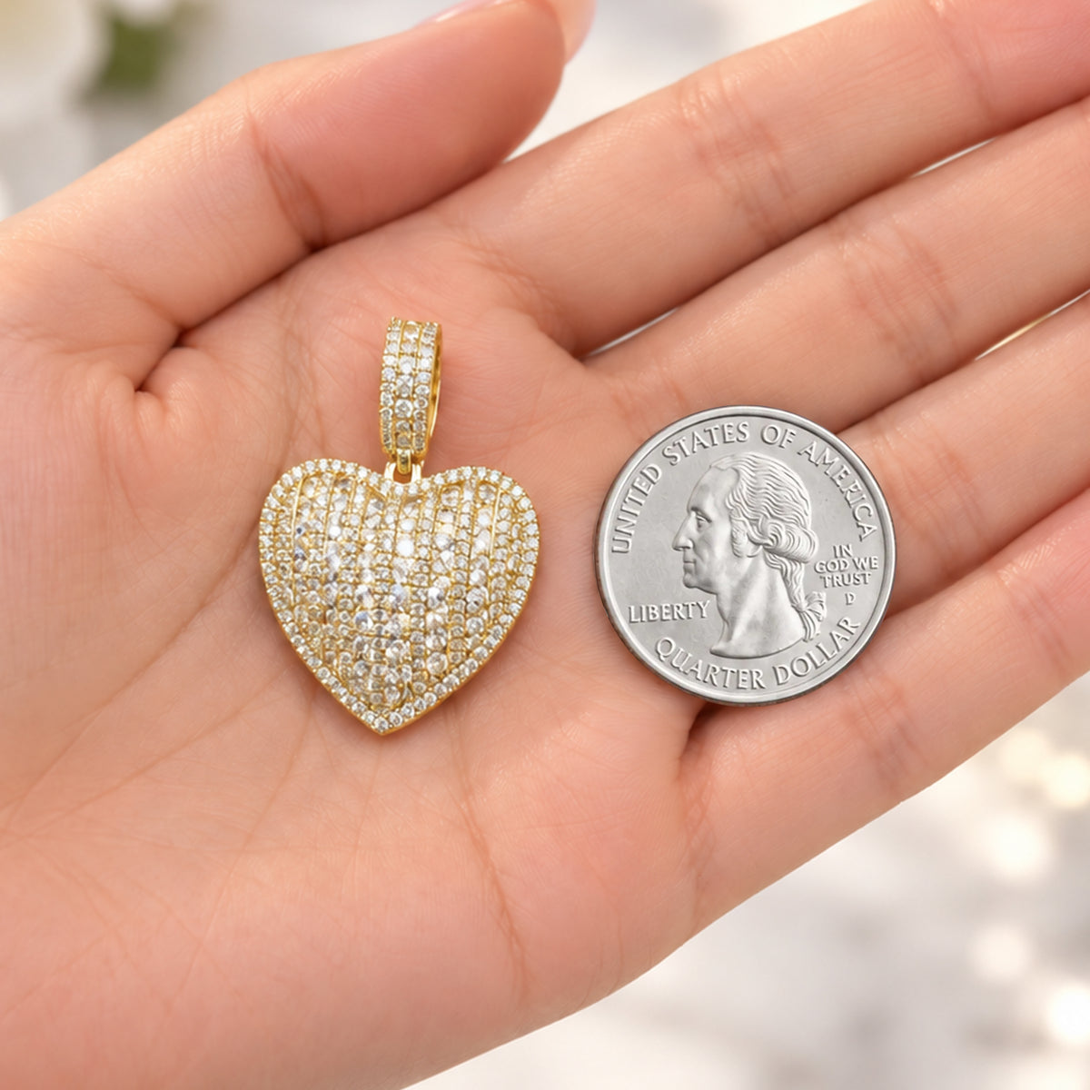 Cluster Heart Pendant