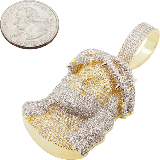Two-Tone Jesus Piece Pendant M