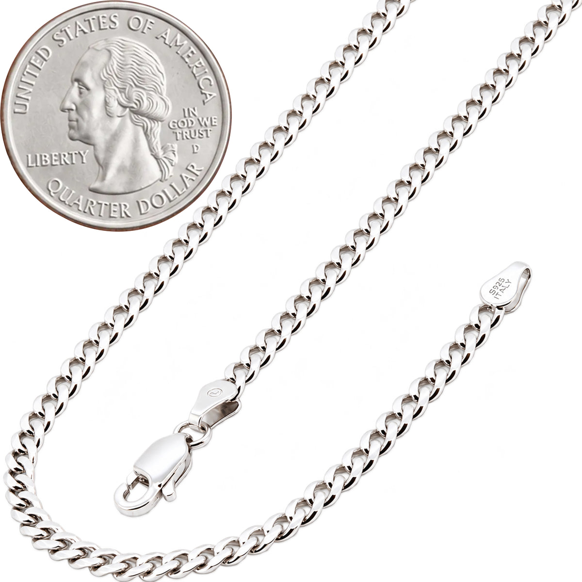 3mm Cuban Link Chain 18"