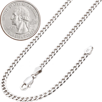 3mm Cuban Link Chain 18"