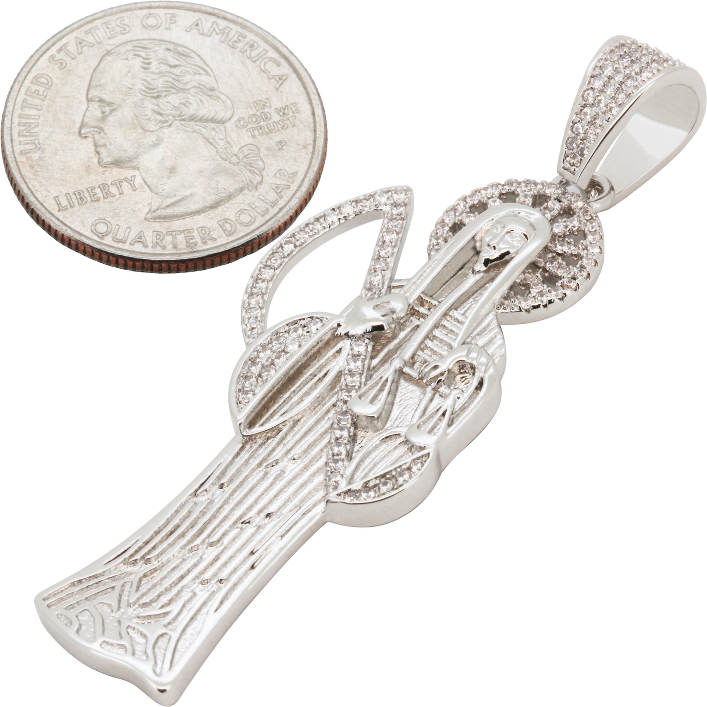 Santa Muerte Grim Reaper Pendant