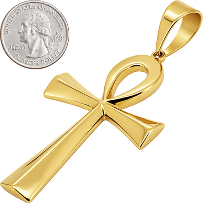 Plain Egyptian Ankh Cross Pendant L