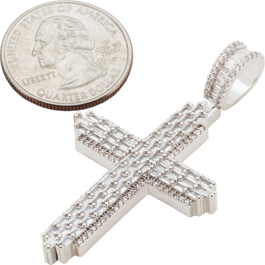 Baguette Cross Pendant