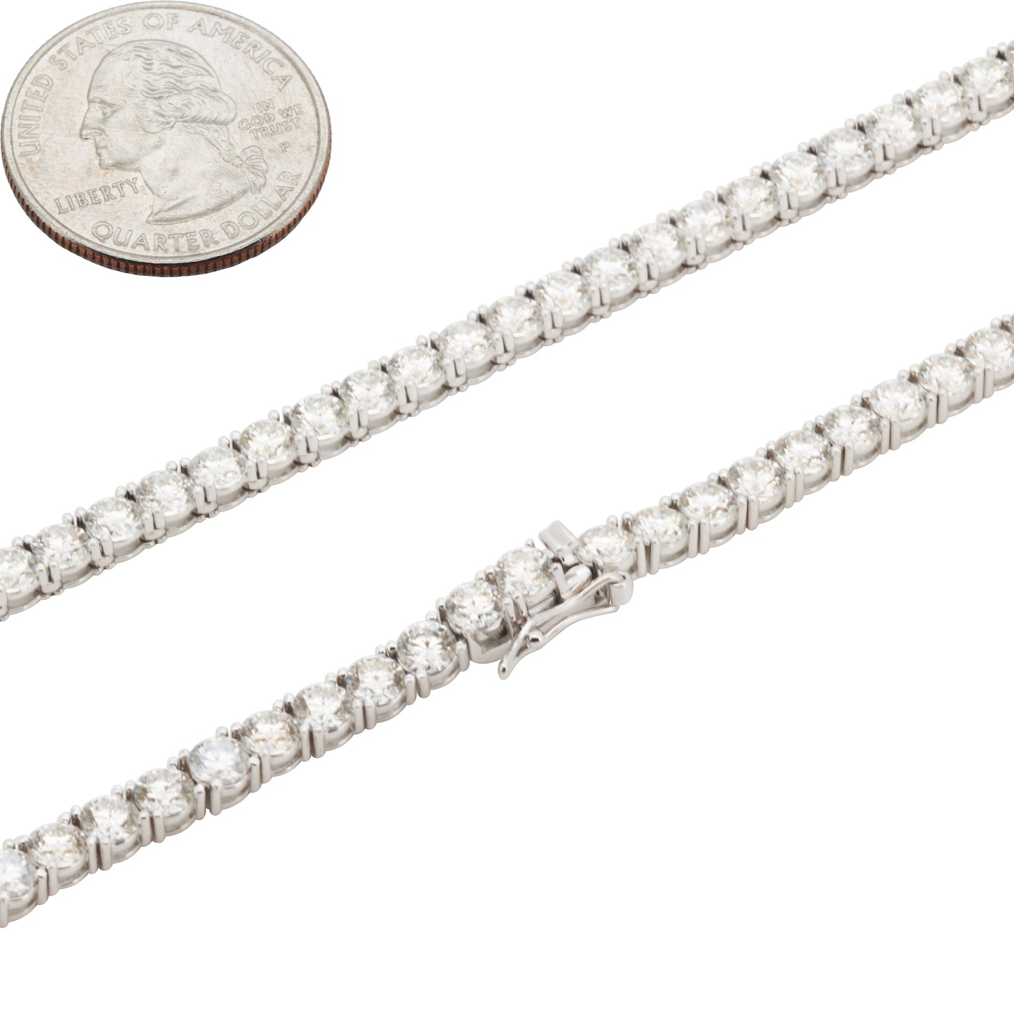 4mm Moissanite Tennis Chain 20"