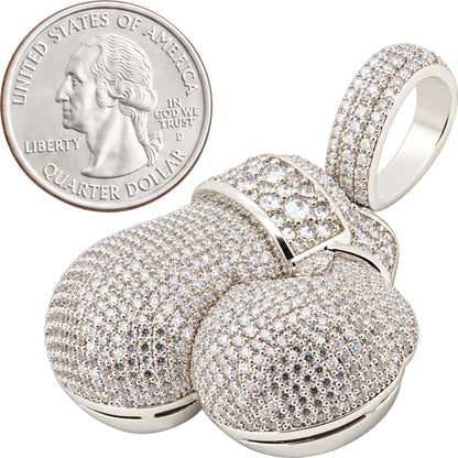Reverse Set Boxing Gloves Pendant