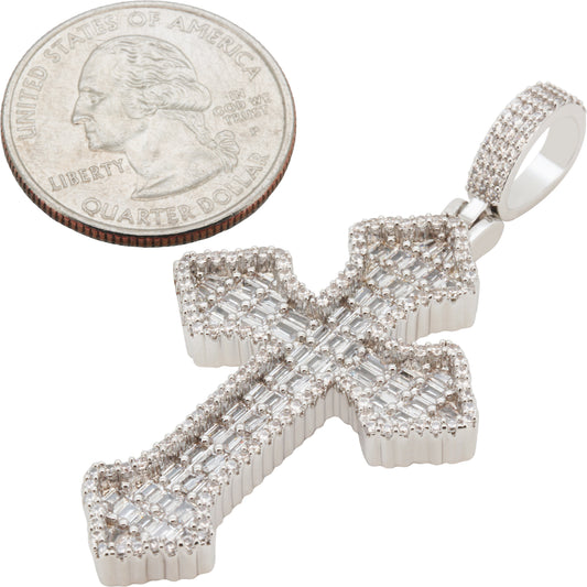 Baguette Cross Pendant