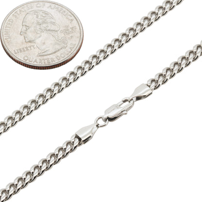 4mm Miami Cuban Link Chain 20"