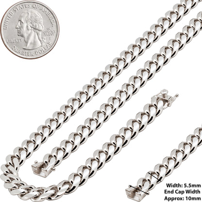 5.5mm Miami Cuban Link Chain 24"