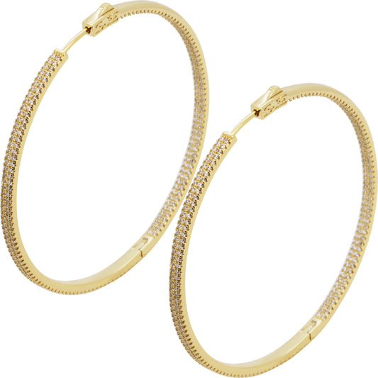 3x60mm Pavé Hoops