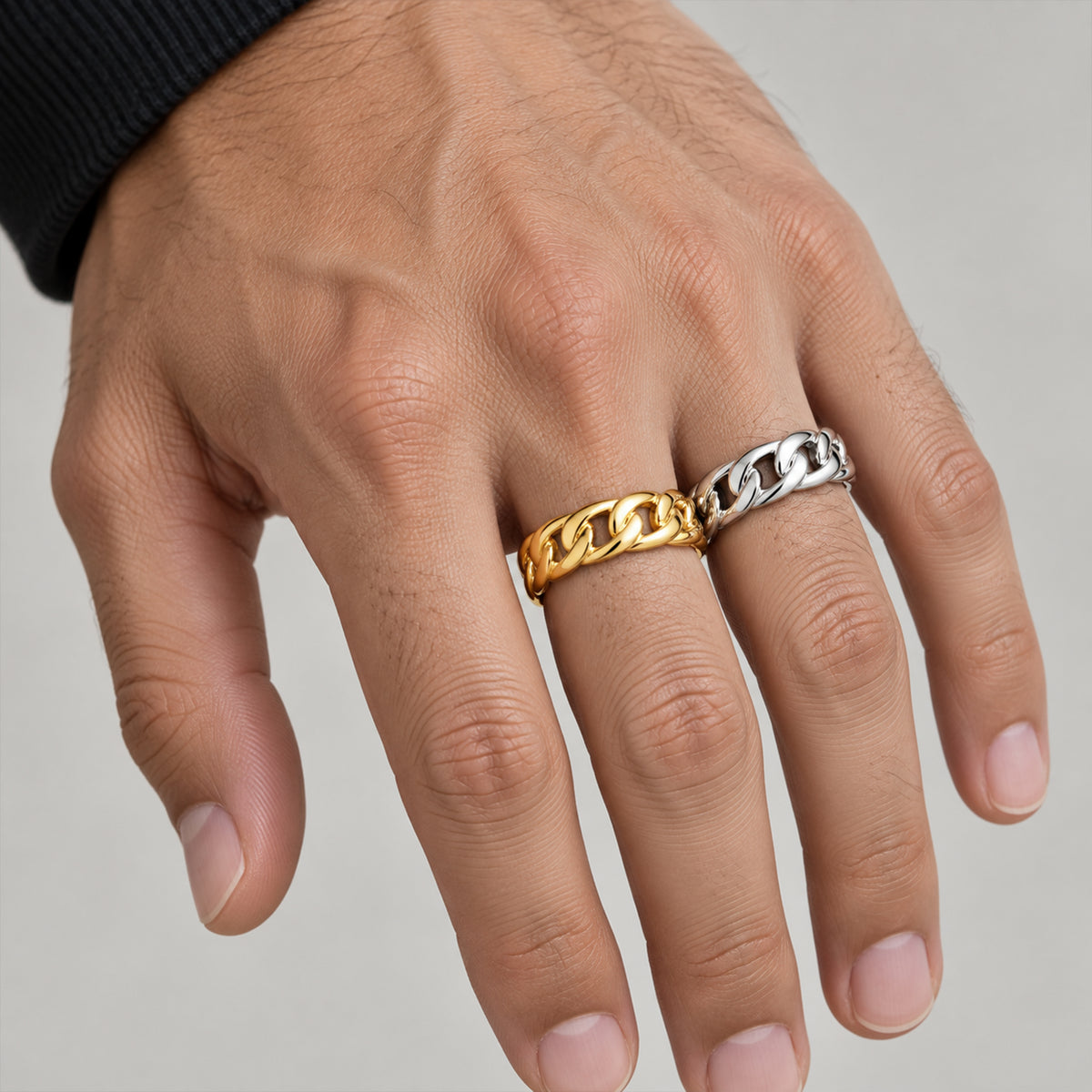 7mm Cuban Link Band Ring Size 7