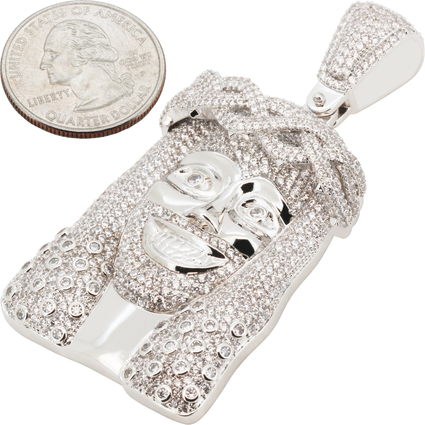 Laughing Jesus Piece Pendant