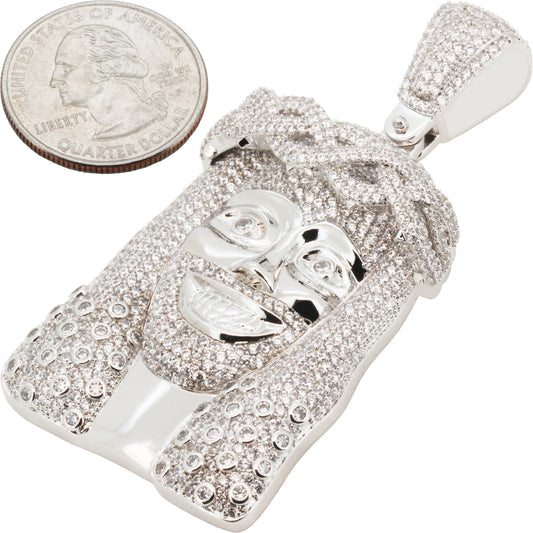 Laughing Jesus Piece Pendant