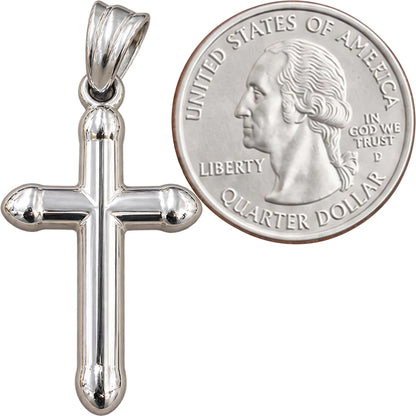 Plain Rounded Cross Pendant
