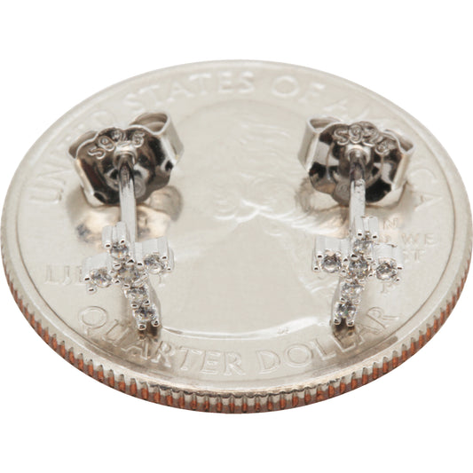 6mm Tennis Cross Studs