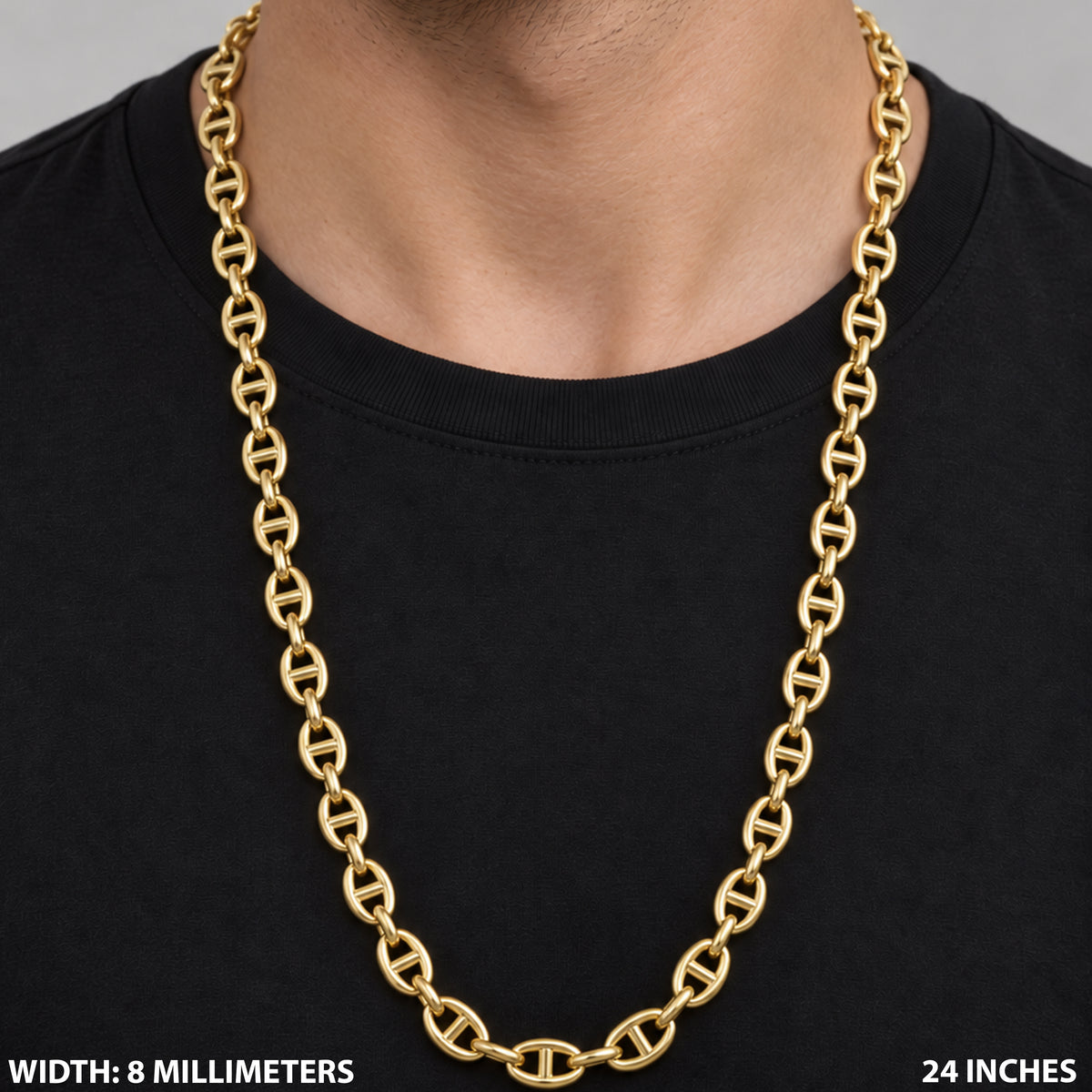 8mm Mariner Link Chain 24"