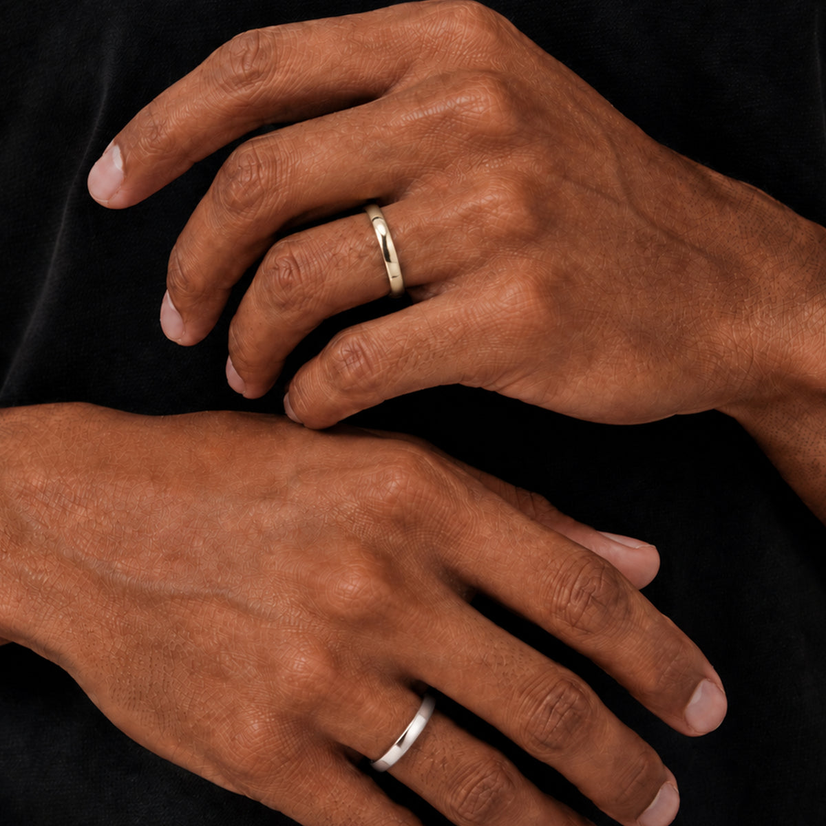 3.5mm Wedding Band Ring Size 9