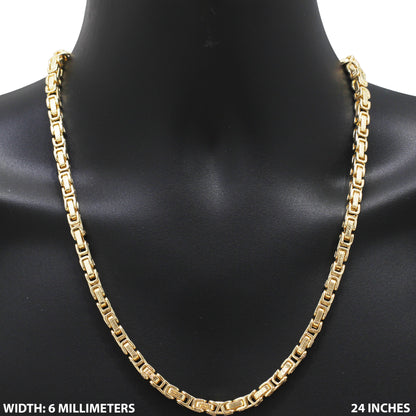 6mm Byzantine Chain 24"