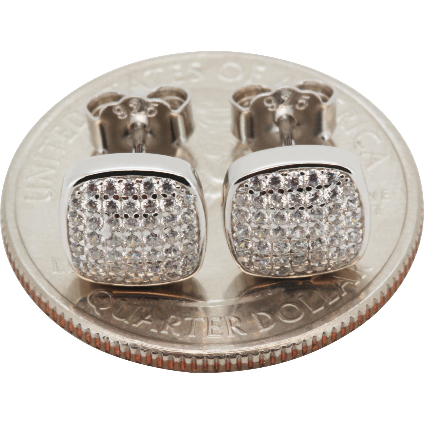 10mm Puffy Square Studs