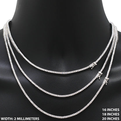 2mm Tennis Chain 16"