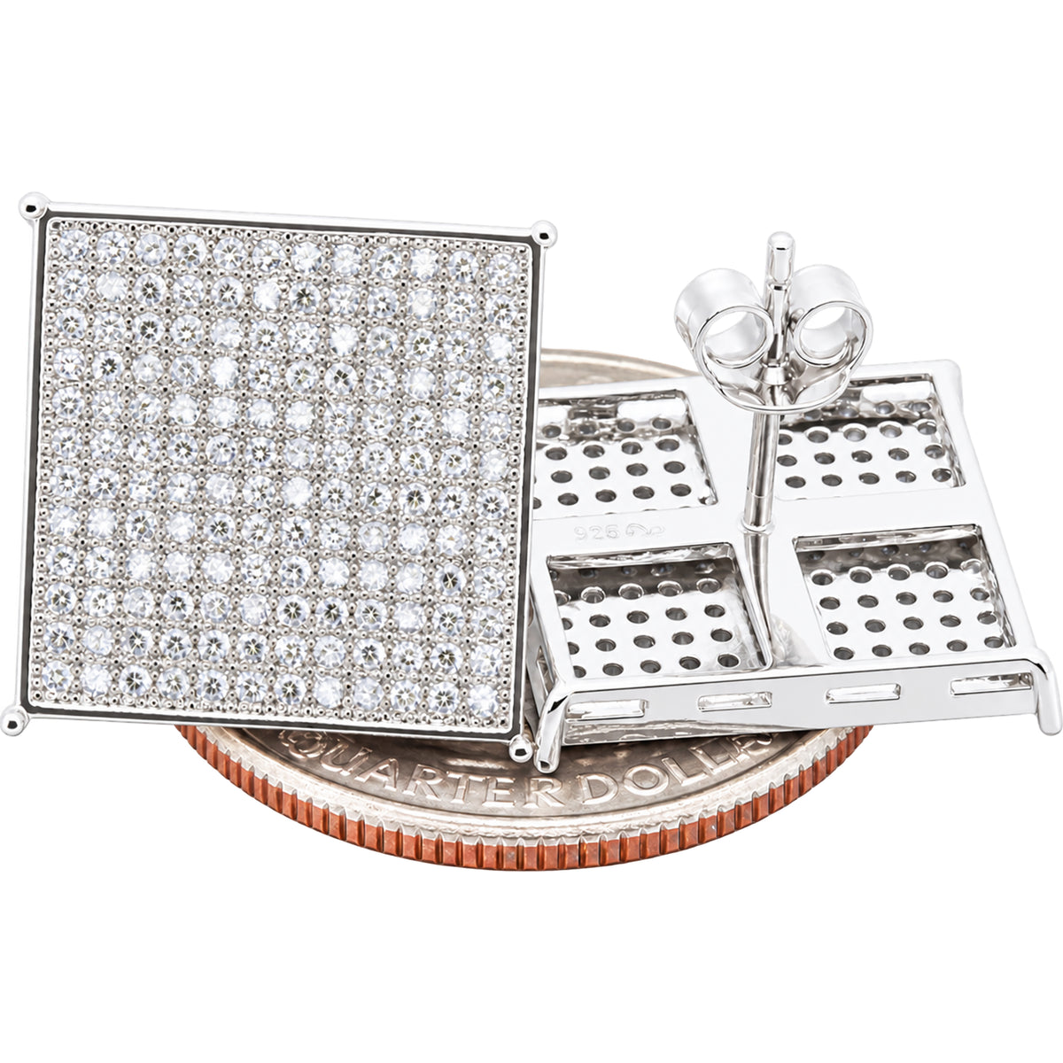 16mm Pavé Square Studs