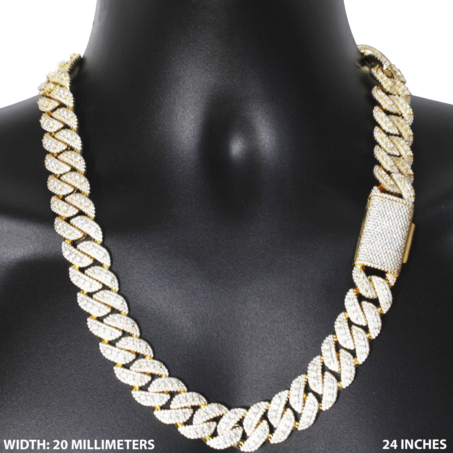 20mm Cuban Link Chain 24"