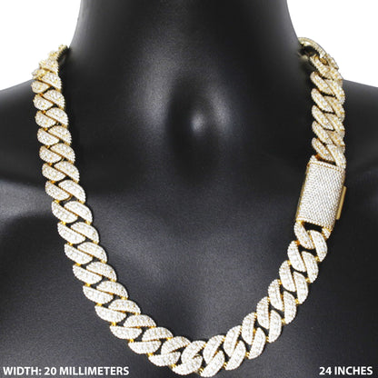 20mm Cuban Link Chain 24"