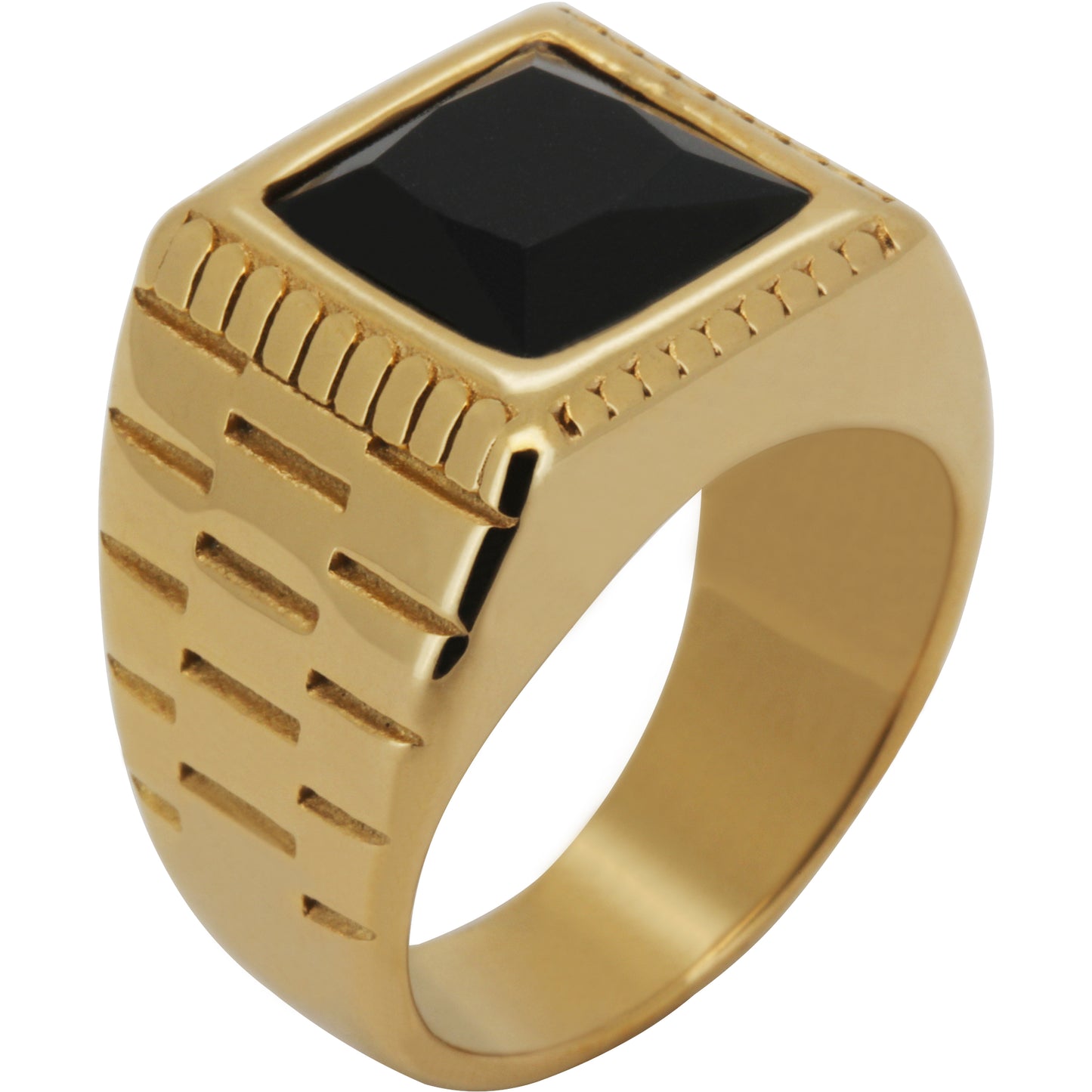 Birthstone Square Signet Ring Size 8
