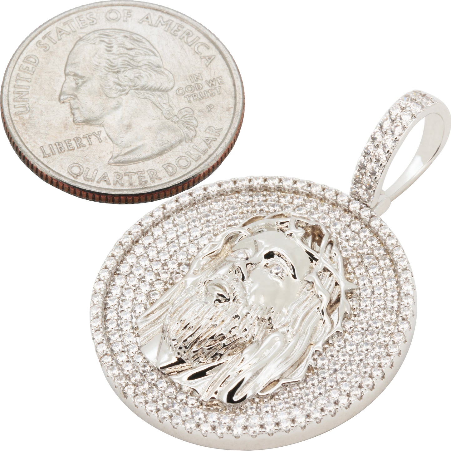 Jesus Piece Circle Pendant