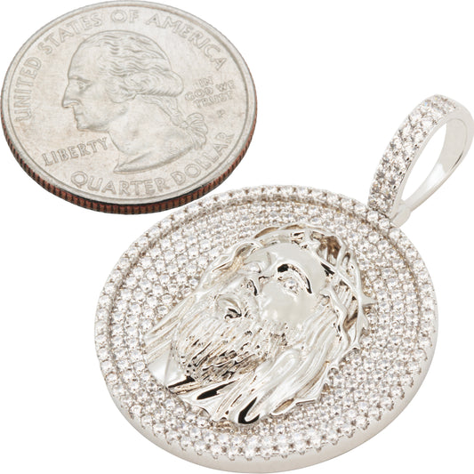 Jesus Piece Circle Pendant