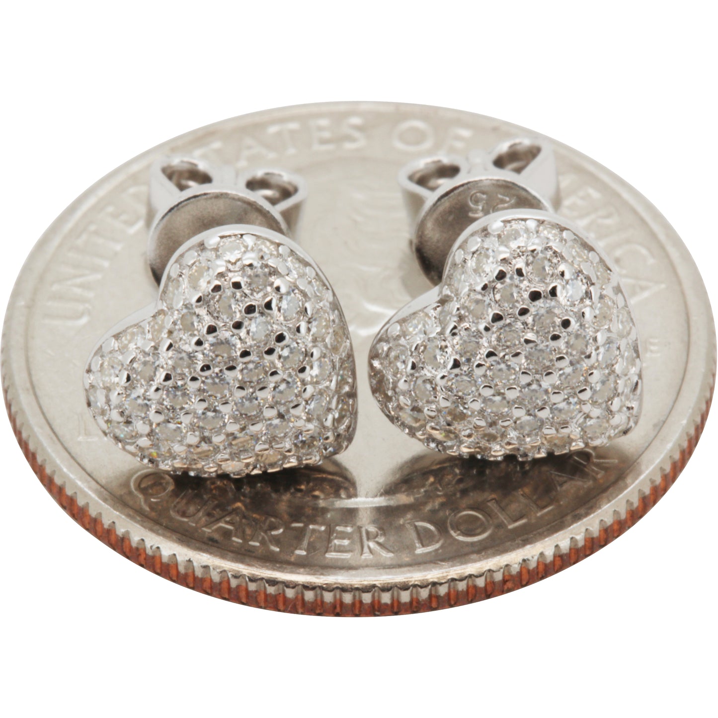 10mm Puffy Heart Studs