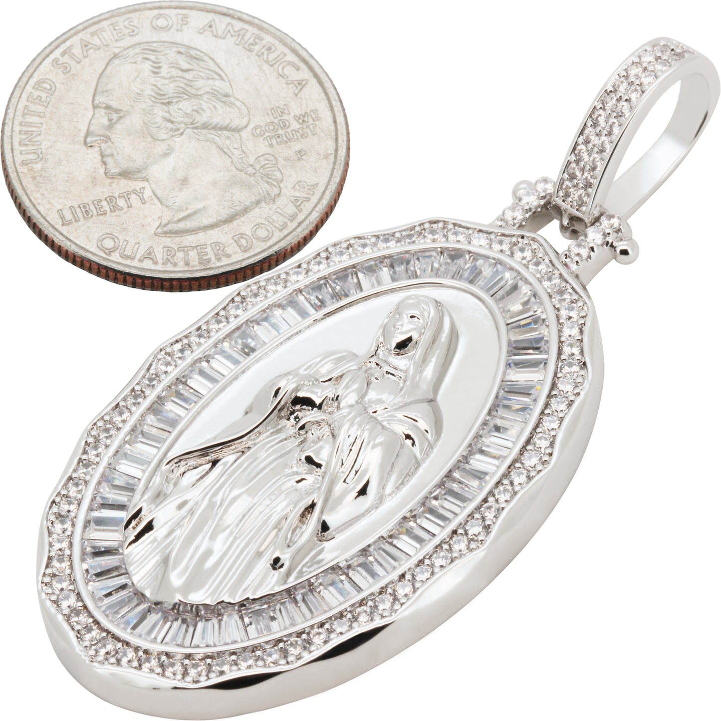 Virgin Mary Medallion Pendant