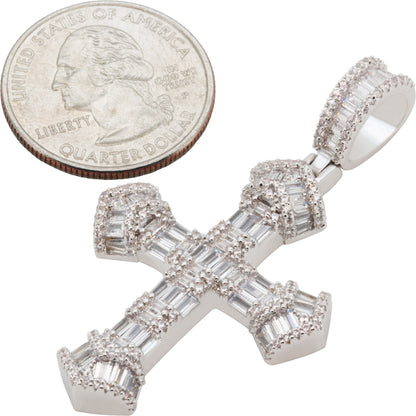 Baguette Cross Pendant