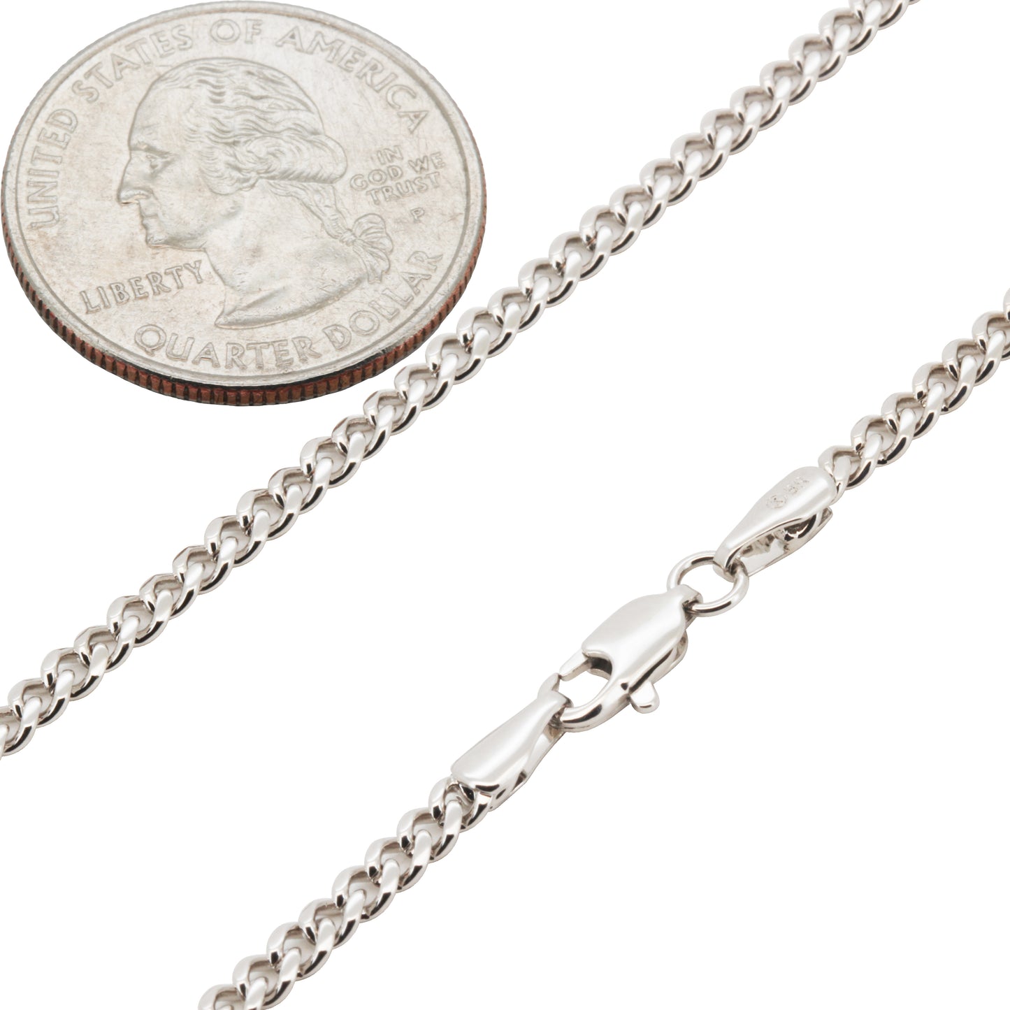 3mm Miami Cuban Link Chain 18"