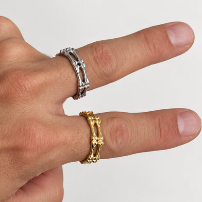 6mm Bones Band Ring Size 7