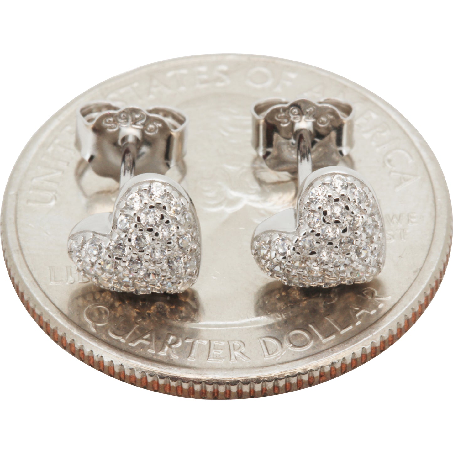 8mm Puffy Heart Studs