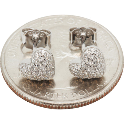 8mm Puffy Heart Studs