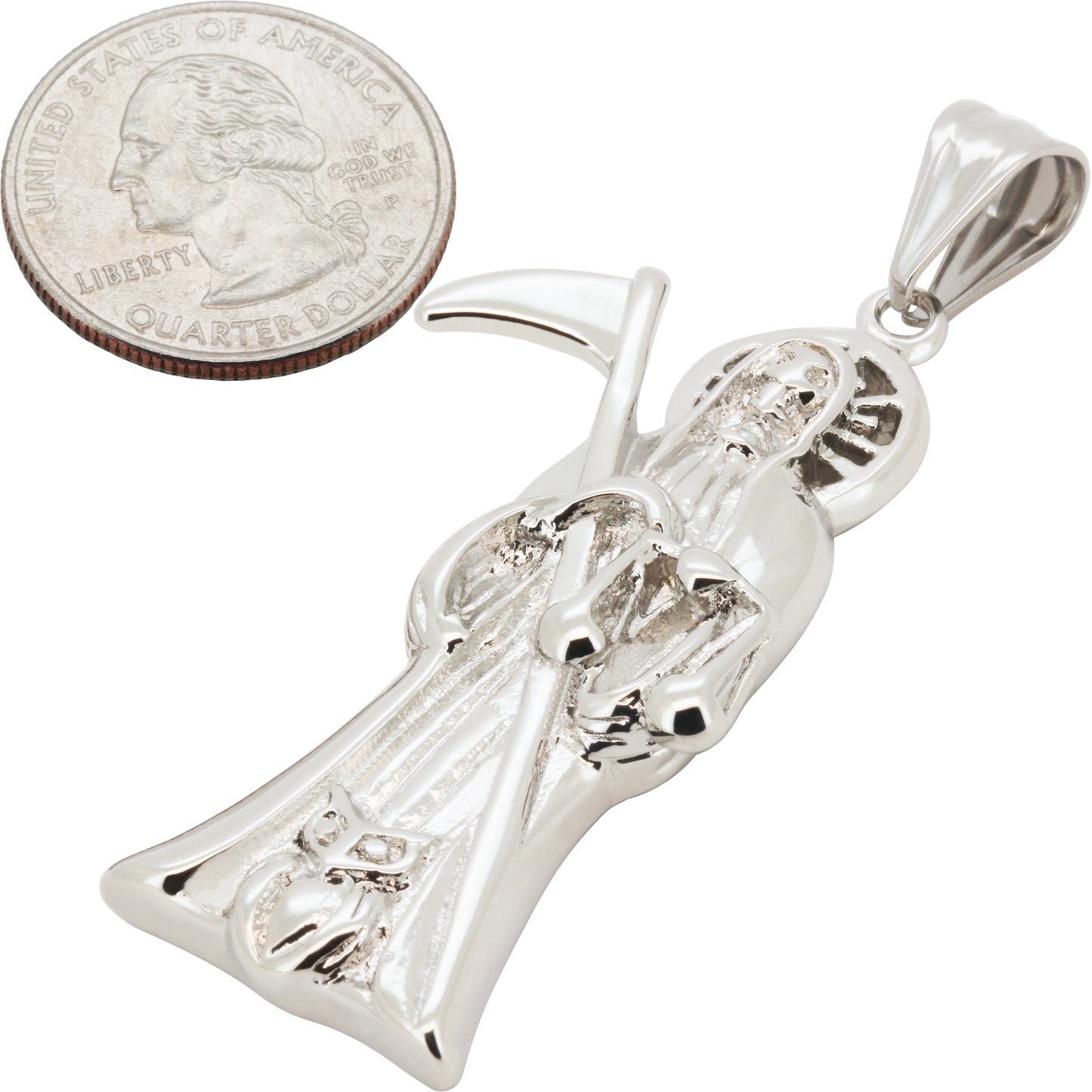 Santa Muerte Grim Reaper Pendant
