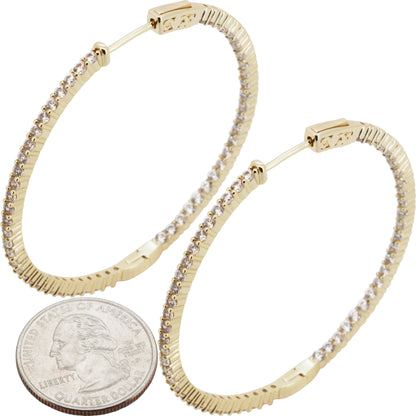 2mm x 50 mm Pavé Hoops
