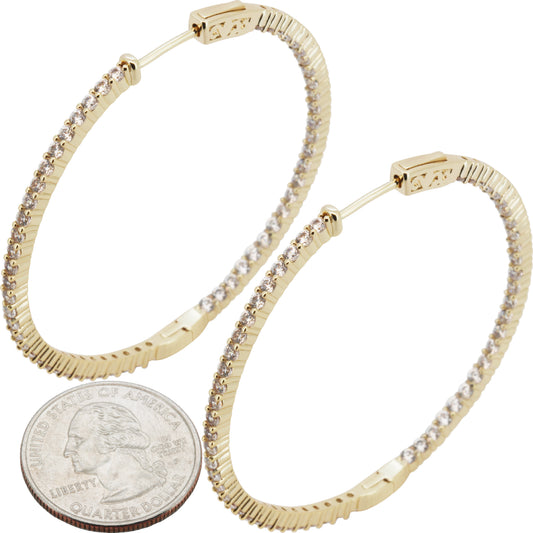 2mm x 50 mm Pavé Hoops