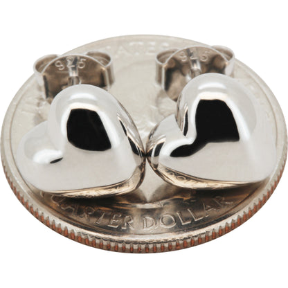 10mm Puffy Heart Studs