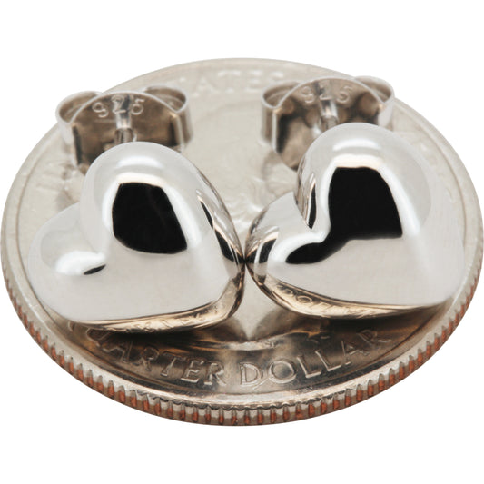 10mm Puffy Heart Studs