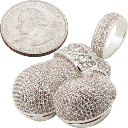 Reverse Set Boxing Gloves Pendant