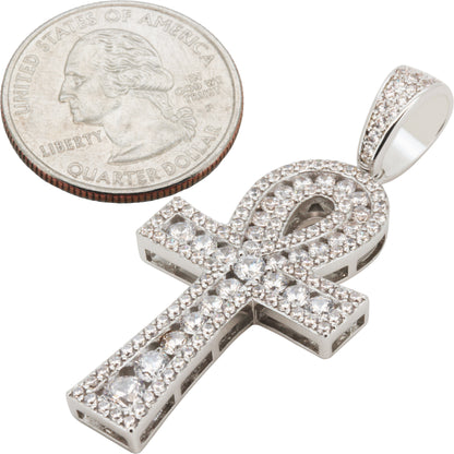 Cluster Ankh Cross Pendant